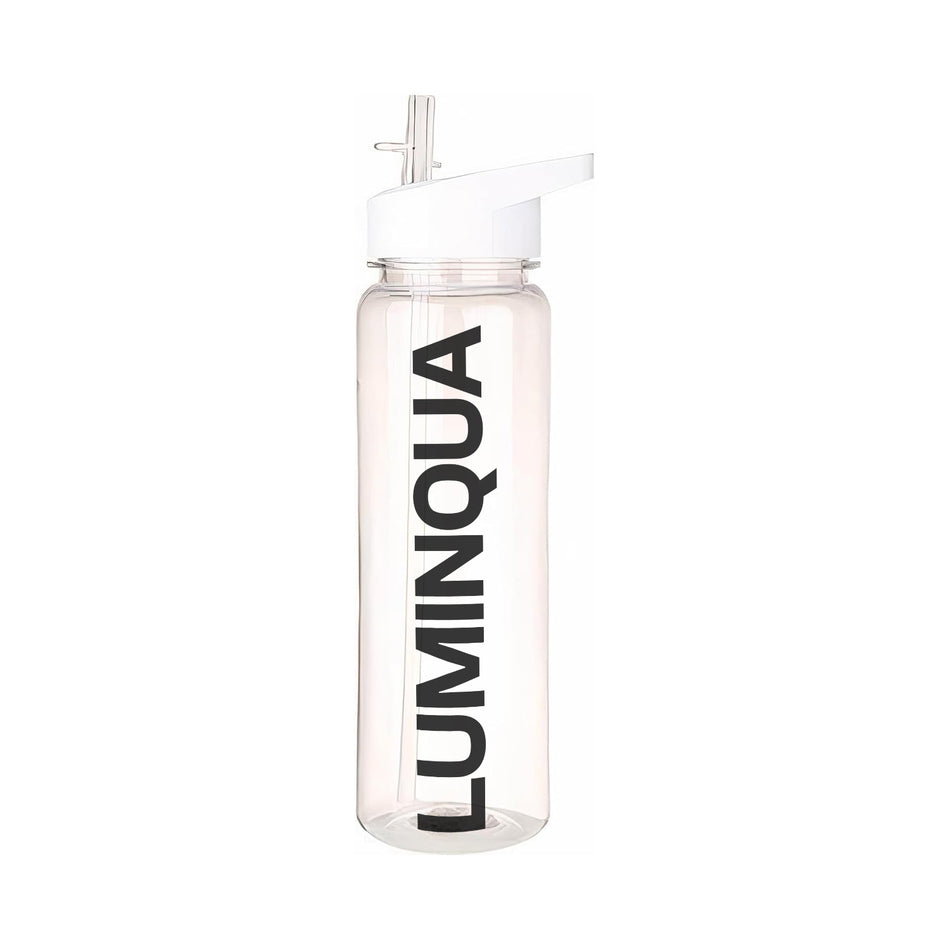 Luminqua Transparent 24 oz Sports Hydration Bottle with Straw, BPA-Free